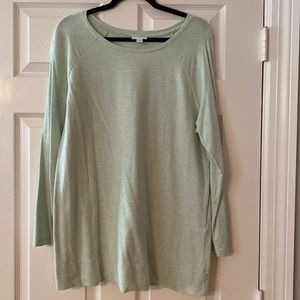 Women’s long sleeve Heather Mint tunic size large